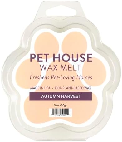 Autumn Harvest Wax Melts for Warmer Plant-Based Wax, 2 Pack Pet House by OneFurAll