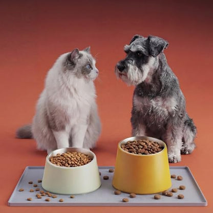 Waterproof Silicone Pet Feeding Mat, Dog Cat Food Water Bowl, Raised Edge - Image 6