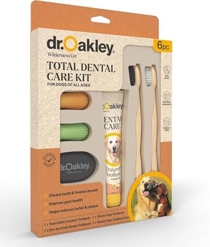 Dr. Oakley Dental Toothbrush Kit for Dogs & Cats -Finger Brush for Small Pets and Soft brushes for Large or Older Natural and Safe Peanut Butter Flavor - - Image 3