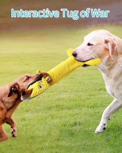 Dog Toys, Squeaky Plush No Stuffing Crinkle Dog Toy for Small Medium Large Dogs, Interactive Puppy Teething Water Bottle Dog Chew Toy (Lion) - Image 6