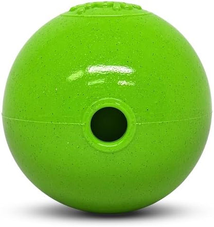 SodaPup Glitter Ball – Soft Dog Ball Toy, Floating Fetch Ball and Treat Dispenser Made in USA from Non-Toxic Pet Safe Food Safe PUP-X Rubber for Bonding, Physical Exercise, & More - Image 2