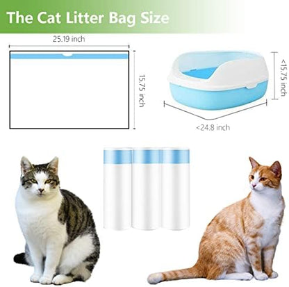 20 Count Small Cat Litter Box Liners - Image 2