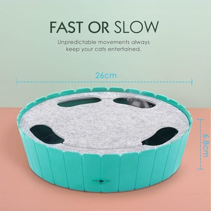 Pawaboo Interactive Cat Toy with Running Mouse, Automatic Track Kitten Toy - Image 5