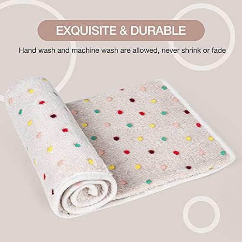 Dono 1 Pack 3 Dog Blankets, Soft Fluffy Fleece Pet Blanket Warm Sleep Mat Paw Print Design Puppy Kitten Throw Blanket Doggy Mat, Blanket for Dogs - Image 5