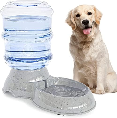 Dog Water Bowl Dispenser,3 Gallon/ 11L Pet Water Dispenser Station for Large Dogs and Cats,Gravity Automatic Feeder,Large Size Dog Drinking Fountain by Cucurbita