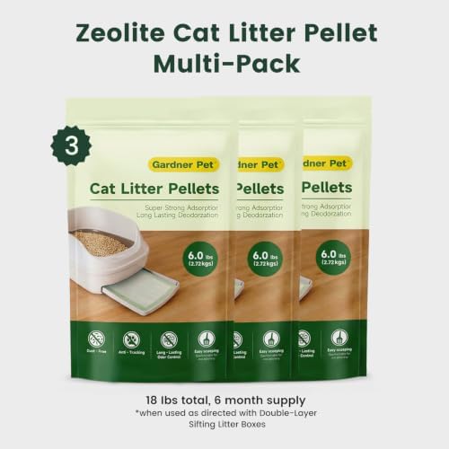 Gardner Pet Zeolite Cat Litter Pellets 18 Lbs (6 Lbs x 3 Pack) - Image 2