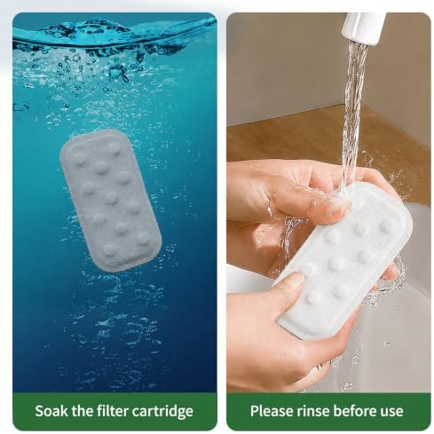 Cat Water Fountain 8 Pack Replacement Filters/Sponges (4+4) - Rectangle - Image 5