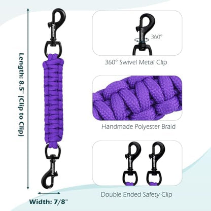 PetBonus Dog Collar Safety Clip, Handmade Prong Collar to Harness Connector - Image 2