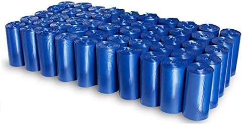 EZ Pick Up - 1000 Count Pet Dog Waste Bags, with Dispenser, Blue 9"x12", 50 Rolls, 1000 Poop Bags
