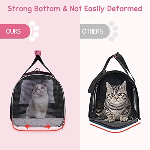 BurgeonNest Soft Cat Carrier for Cats up to 20 Lbs, Top Load Pet Carry Bag - Image 5