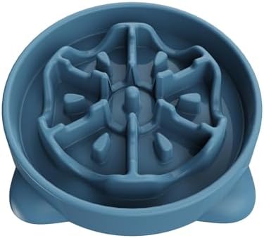 Slow Feeder Dog Bowls Large Breed, Dog Food Bowl Large Anti-Choking Bloat Stop Puzzle Healthy Eating Bowl (Blue, 4 Cup) by TOKAYIFE