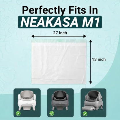 Extra Thick Replacement liners for Neakasa M1 Plus Litter Box, 50 Bags - Image 2