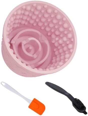 Dog Lick Bowl,Anxiety Relief Non-Slip Silicone Treat Bowl,Durable Anti-Choking Long-Lasting Enrichment Slow Feeder Licking Mat for Small Medium Large Breed,Freezable BPA Free Silicone Dishwasher Safe by SMARTTAIL