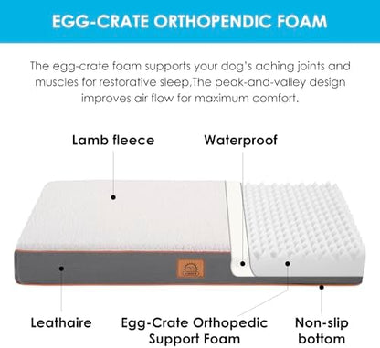 Sunheir Extra Large Orthopedic Dog Bed, XL Waterproof Dog Crate Bed 41" - Image 2