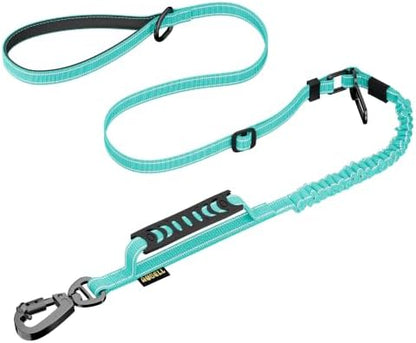 AUBELL Tactical Dog Leash Heavy Duty,4-6ft No Pull Bungee Leash,Teal by AUBELL