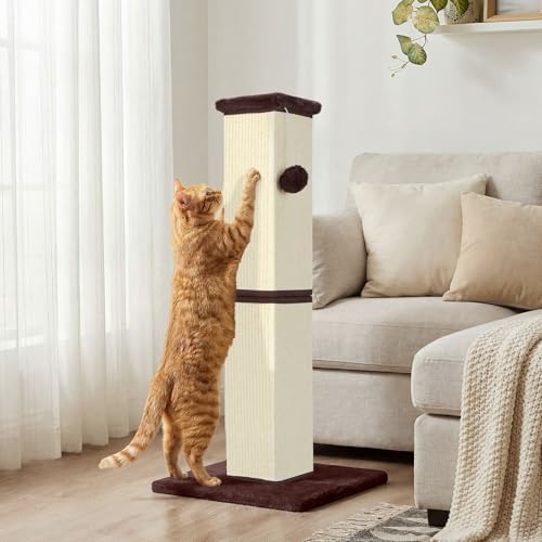 Cat Scratching Post for Indoor Cat, 32 Inch Large Cat Scratcher - Image 5
