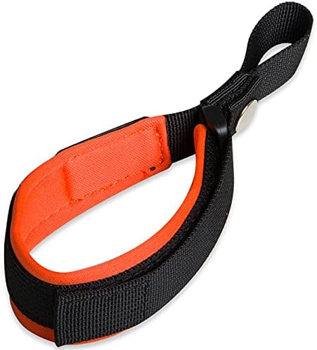 Wrist Strap - Hands Free Adjustable Safety Strap for Retractable Dog Leash, Orange