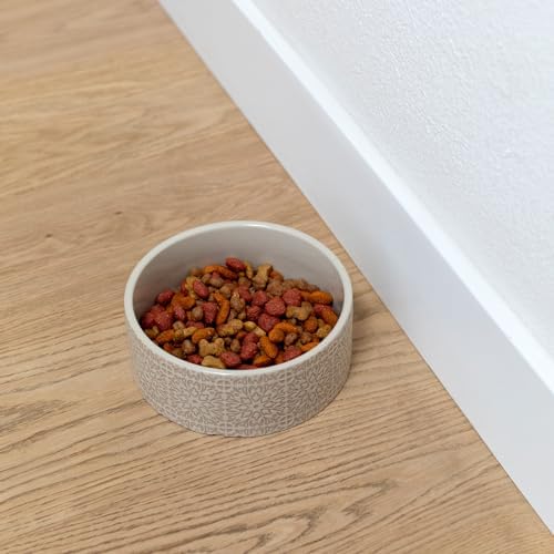 Fringe Studio Sevilla Tile Sand Medium Ceramic Imprinted Pet Bowl (6.5" Diameter x 2.5" H, 26 fl.oz.), PetShop Collection (785MD001) - Image 3