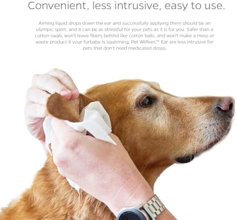 Pet Parents® Pet WiPees™ Ear, Cat & Dog Ear Wipes, Ear Cleaner for Dogs, Ear Wipes for Dogs. (100 Count (Pack of 2), Natural) - Image 6
