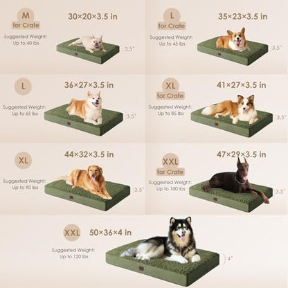 EHEYCIGA Orthopedic Dog Bed Extra Large with Removable Washable Cover, 41IN - Image 3