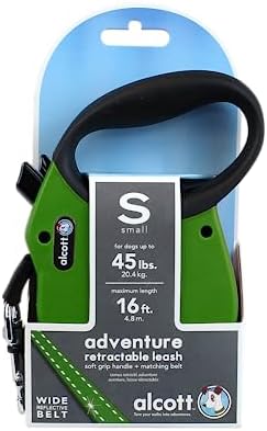 Alcott Adventure Retractable Leash, Small, Green - Image 2