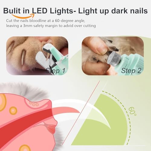 2-in-1 Dog Nail Grinder & Dog Nail Clipper for Sensitive Pets - Image 6