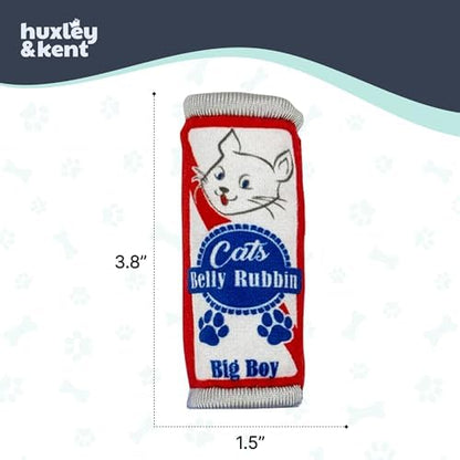 Huxley & Kent Plush Crinkle Catnip Cat Toy, Cats Belly Rubbin - Image 5