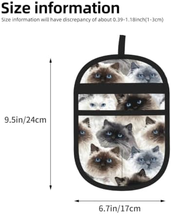 Cute Ragdoll Cat Faces Persian Kitten Pet Hair Removal Glove For Cats Dogs - Image 3