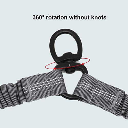 BAOBOTE Pet Double Dog Leash, Shock Absorbing Reflective Bungee Lead - Image 4