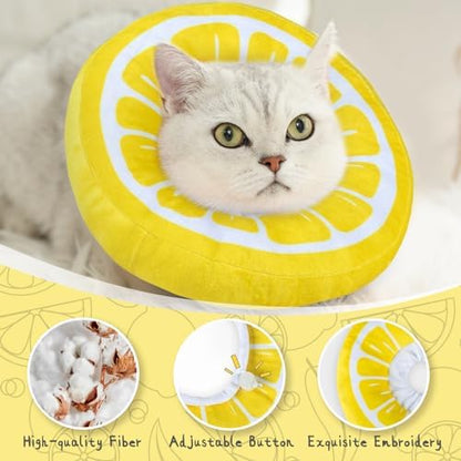ANWA Adjustable Cat Cone Collar Soft, Cute Cat Donut Collar After Surgery - Image 4