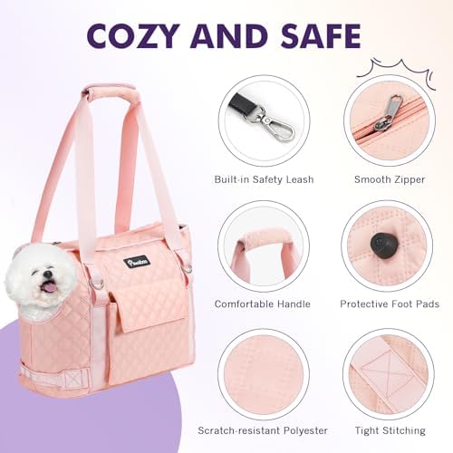 Pawaboo Dog Purse Carrier for Small Dogs with Pocket,Up to 11Lbs - Image 6