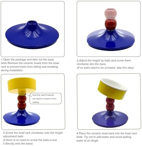 Elevated Cat Bowls, Slanted Ceramic Cat Bowl for Indoor Cats - Image 6