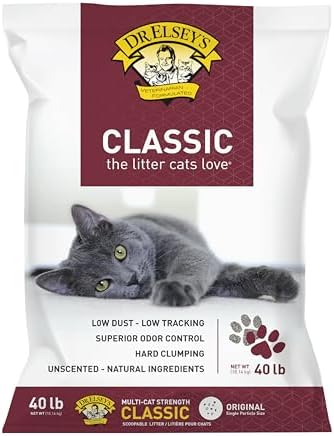 Precious Cat Classic Premium Clumping Cat Litter, 40 lb Bag by DrElseys