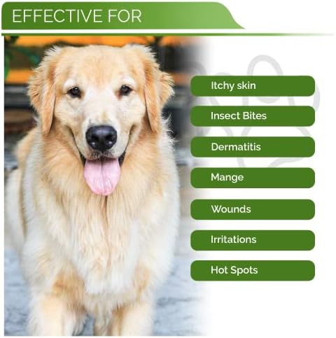 Hypoallergenic Dog Coat Conditioner- Detangles & Softens Fur, Calms Itching & Dryness, Organic Aloe Vera & Manuka Honey Soothes The Skin, Reduces Dandruff, Shedding, Scratching and More 16oz - Image 5