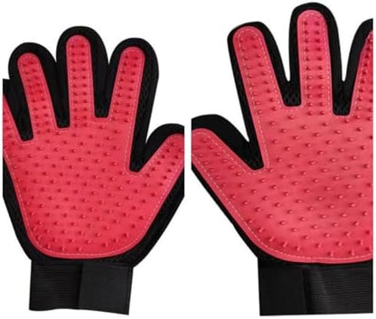 Cat & Dog Grooming Gloves for Shedding - Efficient Deshedding Pet Grooming Gloves-Upgrade Efficient Pet Hair Remover Gloves (1 Pair in Pink) by Unknown