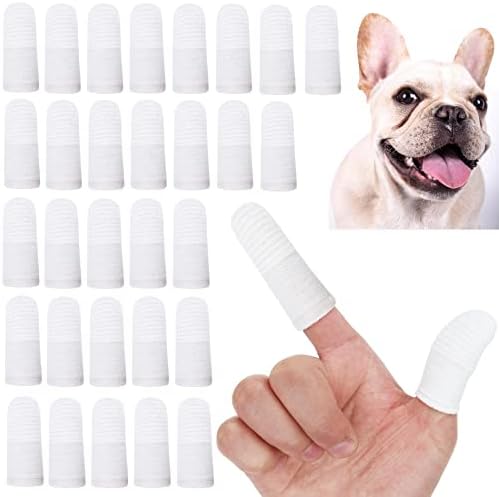 30 PCS Dog & Cat Toothbrush - Washable, Comfortable & Durable 2 Finger Toothbrush Set by PenVinoo