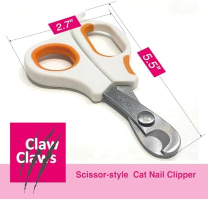 Scissor-Style Nail Clipper, with Razor Sharp Stainless Steel Blades, Anti-Slip Handle, Precise Grooming Tool for Small to Medium Cats, Dogs, Easy Nail Cutting, Durable and Comfortable Grip - Image 2
