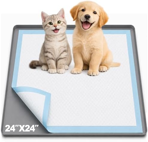 Dog Pee Pad Holder, Portable Leak-Proof Silicone Tray for Indoor Training by Unknown