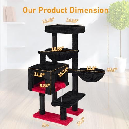 Cat Tree Cat Tower Condo Pet Activity Center Sisal Scratching Post - Image 2