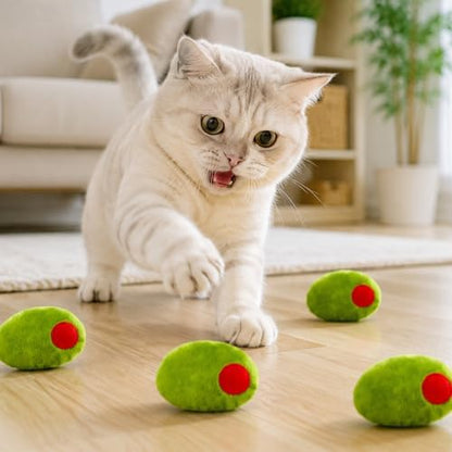 5Pcs Olive Catnip Crinkle Paper Sound Toys for Cat, Catmint Cat Toy Gift - Image 5