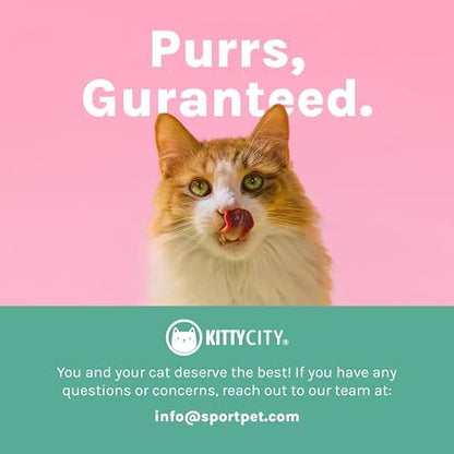 Kitty City Elevated Cat Bowls (Set of 2), Whisker-Friendly Raised Cat Food & Water Dishes, Modern Pedestal Design, Dishwasher Safe, 6.5 oz Each – Pink - Image 5