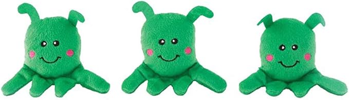 Zippy Paws Zippy Burrow Aliens in UFO Dog Toy – Interactive Hide-and-Seek Plush Puzzle Toy with Squeaky Aliens