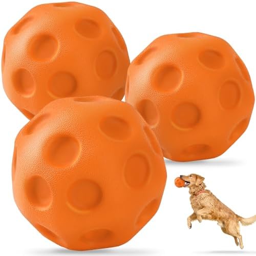 KIPRITII 3-Pack Dog Balls, High-Bounce Fetch Balls for Dogs by KIPRITII
