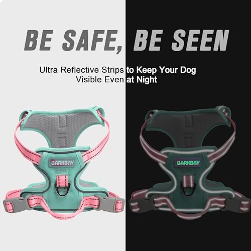 BARKBAY Dog Harness No Pull for Large Dogs Front Back Clips,Dog Vest - Image 5