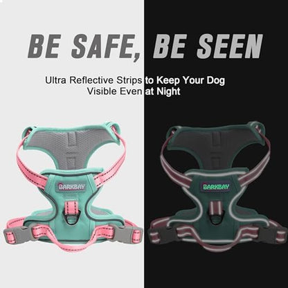 BARKBAY Dog Harness No Pull for Large Dogs Front Back Clips,Dog Vest - Image 5