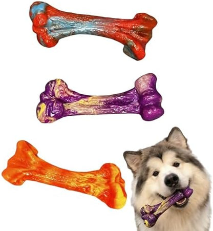 3-Pack Dog Chew Toys for Aggressive Chewers, Medium Large Breed by Trazoro