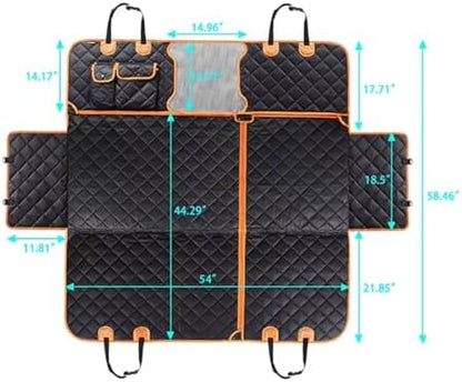Dog Car Seat Cover for Back Seat | Pet Cover | Dog Barrier Puppy Accessories | Waterproof car seat Protector, Scratchproof, Nonslip | Easy to Install Universal Fit for SUVs Trucks. - Image 6