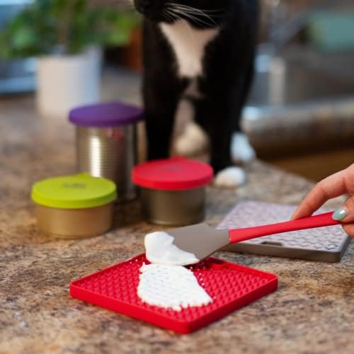 Messy Mutts and Cats Reversible Lick Mat, 5.5 Inch, Slow Feeder, Watermelon - Image 6