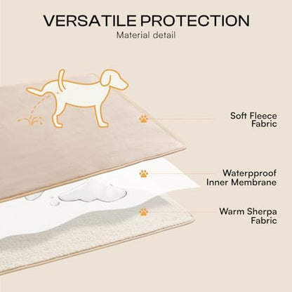 Luciphia Waterproof Blanket for Large Dog, Reversible Sherpa Couch Cover - Image 4