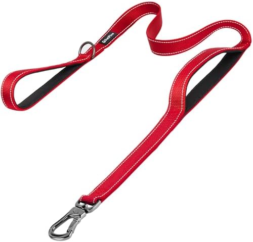 PetiFine 5FT Heavy Duty Dog Leash with Soft Padded Double Handle by PetiFine